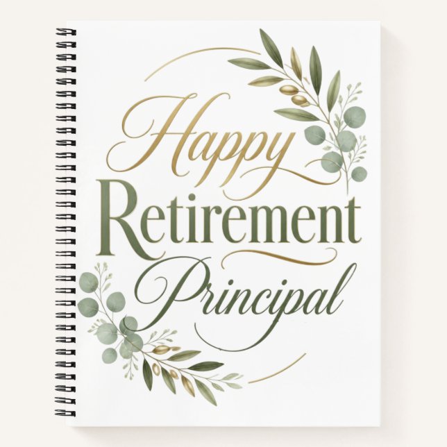 Cuaderno Regalo de Jubilación para Director Feliz (Anverso)