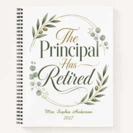 Cuaderno Regalo de Jubilación Personalizado para Director