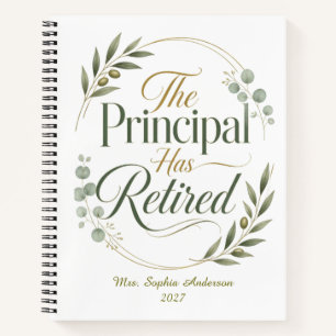 Cuaderno Regalo de Jubilación Personalizado para Director