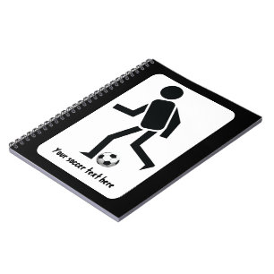 Cuaderno Regalo de jugador de fútbol y personalizado de bol