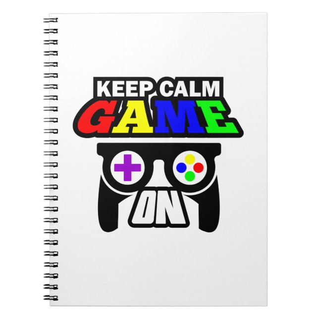 Cuaderno Regalo de jugador Mantener juego tranquilo activad (Frente)