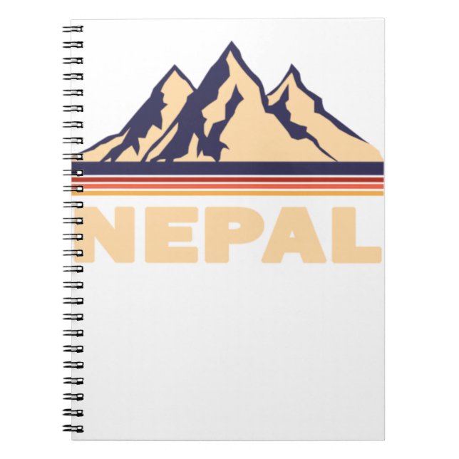 Cuaderno regalo de las montañas nepal (Frente)