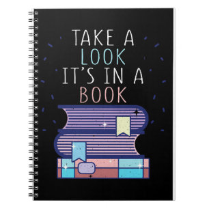Cuaderno Regalo De Lector Echa Un Vistazo A Un Libro