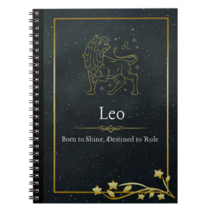 Cuaderno Regalo de Leo Zodiaco – Diario de astrología para