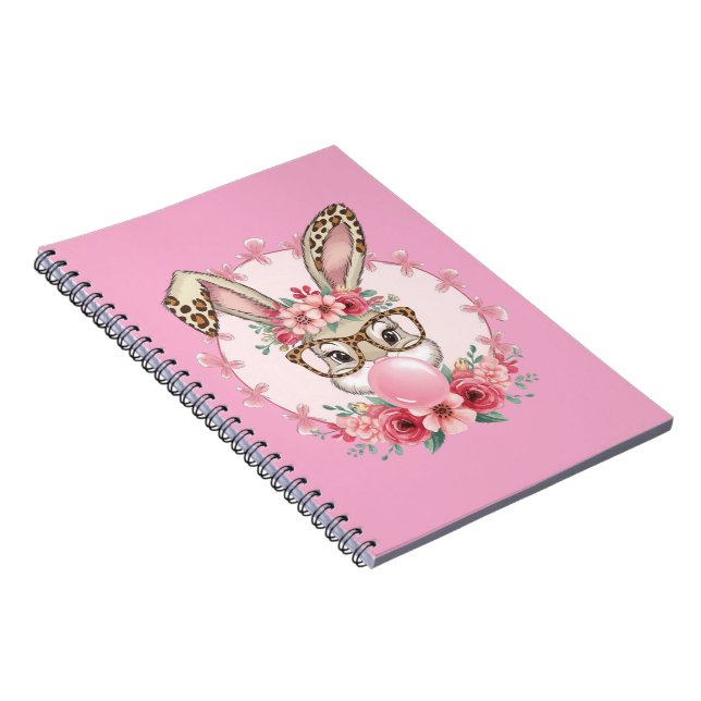 Cuaderno Regalo de leopardo de la manteca floral de Semana  (Lado Derecho)