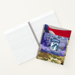 Cuaderno Regalo de los Cuerpos Aéreos XVIII de Diseño Único