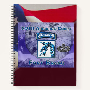 Cuaderno Regalo de los Cuerpos Aéreos XVIII de Diseño Único