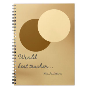 Cuaderno Regalo de maestro inspirador acuarela