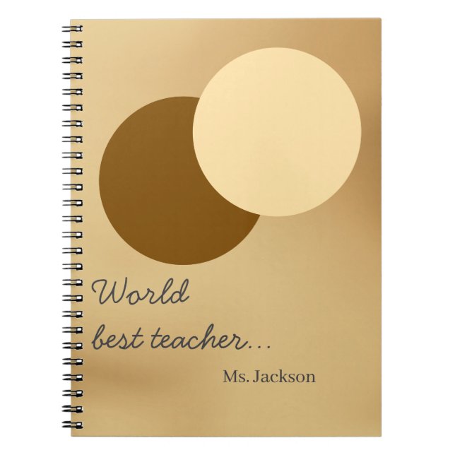 Cuaderno Regalo de maestro inspirador acuarela (Frente)