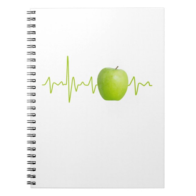 Cuaderno Regalo de manzanas de latido para personas sanas (Frente)