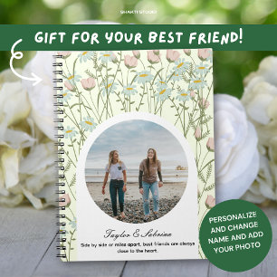 Cuaderno Regalo de Mejor Amiga Mejor Amiga Floral Foto