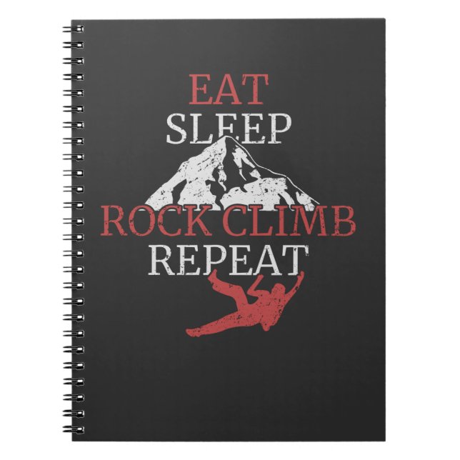 Cuaderno Regalo de montañismo en escalada (Frente)