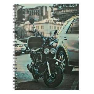 Cuaderno Regalo de motocicleta de época