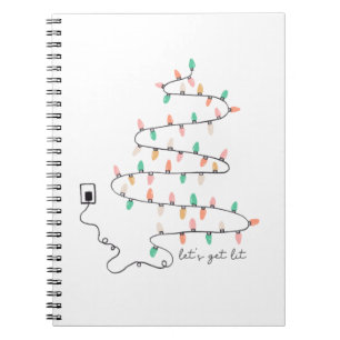 Cuaderno Regalo de Navidad Dejar que se ilumine