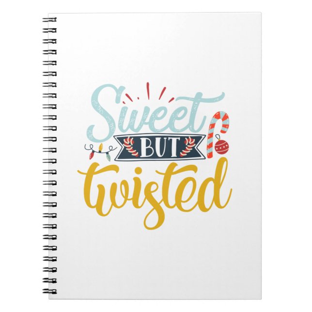 Cuaderno Regalo de Navidad | Dulce Pero Twisted (Frente)