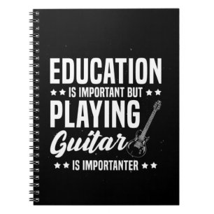 Cuaderno Regalo de Navidad Jugar La Guitarra Es Important