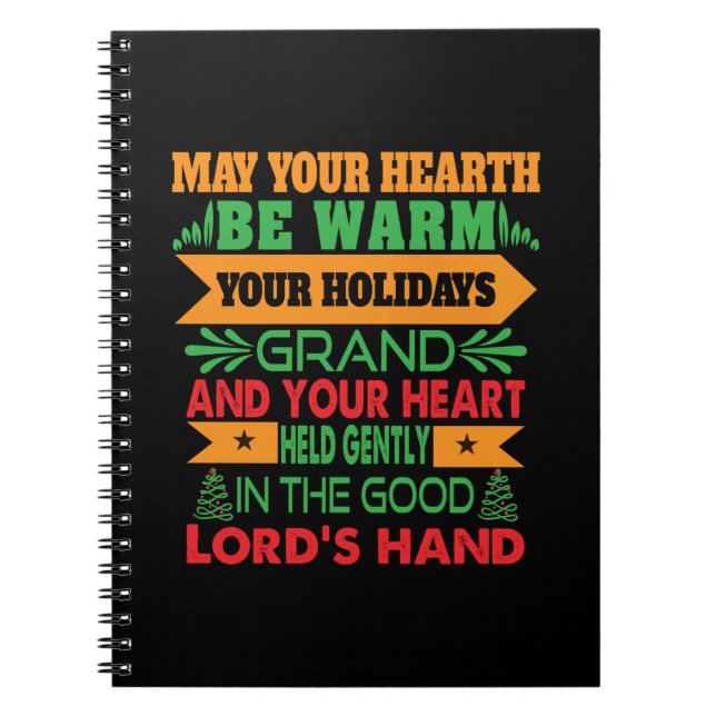Cuaderno Regalo de Navidad que tu tierra esté caliente (Frente)