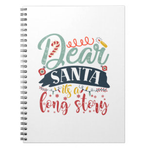 Cuaderno Regalo de Navidad   Querido Papá Noel Es Una Larga