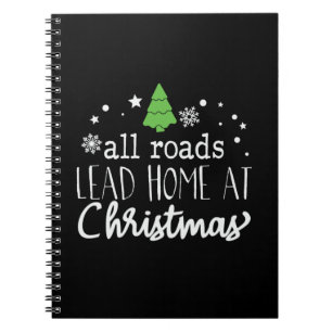 Cuaderno Regalo de Navidad Todas Las Carreteras Llevan A Ca