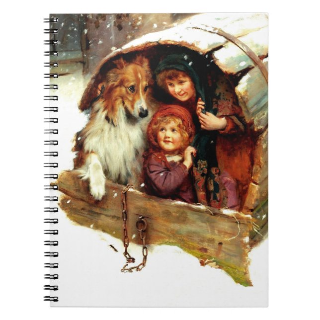 Cuaderno Regalo de Navidades de arte de época (Frente)