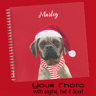 Cuaderno Regalo de Navidades de fotografía rojos para mamá
