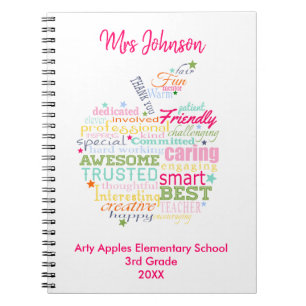 Cuaderno Regalo de navidades para la manzana de arte de pal