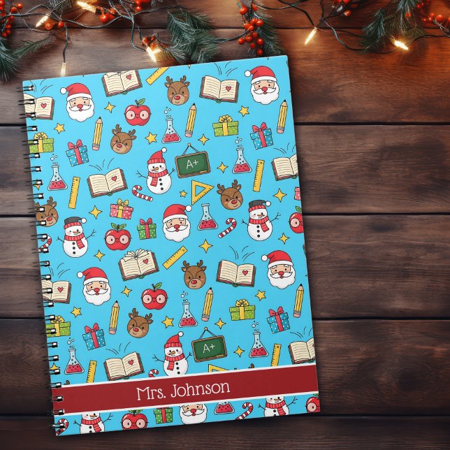 Cuaderno Regalo de navidades para profesores escolares pers (Subido por el creador)