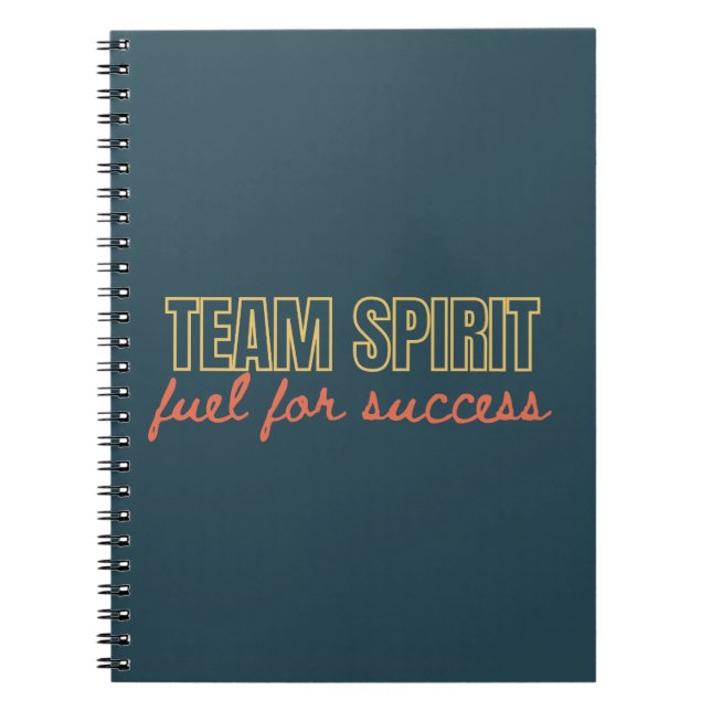 Cuaderno Regalo de negocios de Team Spirit Motivational Com (Frente)