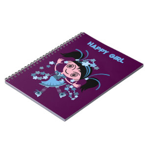 CUADERNO REGALO DE NIÑA DE FLORES FELIZ FLORES SALUDOS CUMP