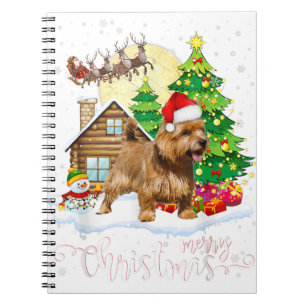 Cuaderno Regalo de Norfolk terrier alegres navidades amor d