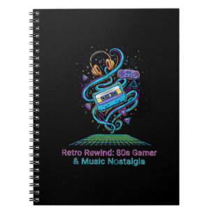 Cuaderno Regalo de nostalgia de los 80: Retro Rewind para j