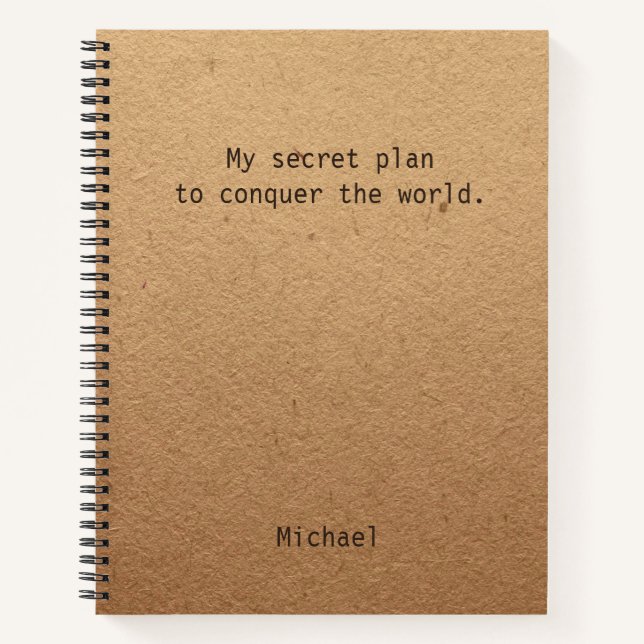 Cuaderno Regalo de oficina personalizado divertido para con (Anverso)