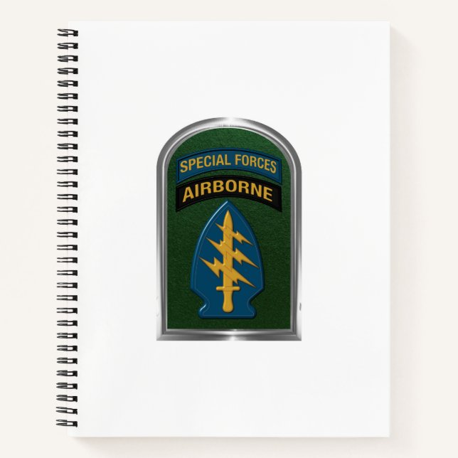 Cuaderno Regalo de parches de fuerzas especiales (Anverso)