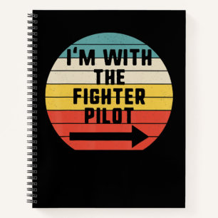 Cuaderno Regalo de pareja de combate piloto de combate Hall