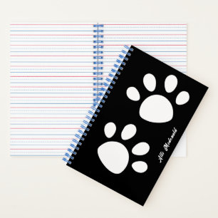 Cuaderno Regalo de Paws de Personalizado de Pet Lover Journ