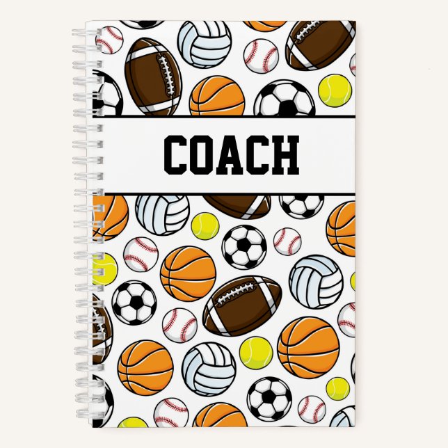 Cuaderno Regalo de pelotas multi deportivas COACH Little Le (Anverso)