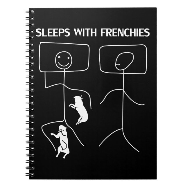 Cuaderno Regalo de perro | Dormiciones con francés (Frente)