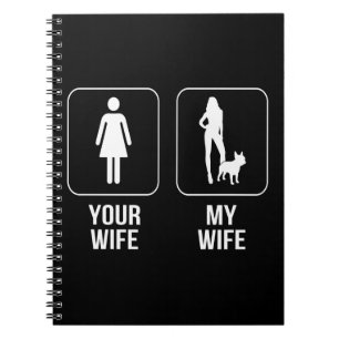 Cuaderno Regalo de perro Tu esposa - Mi esposa Bulldog fr