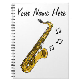 Cuaderno Regalo de Personalizado de profesores saxofonistas