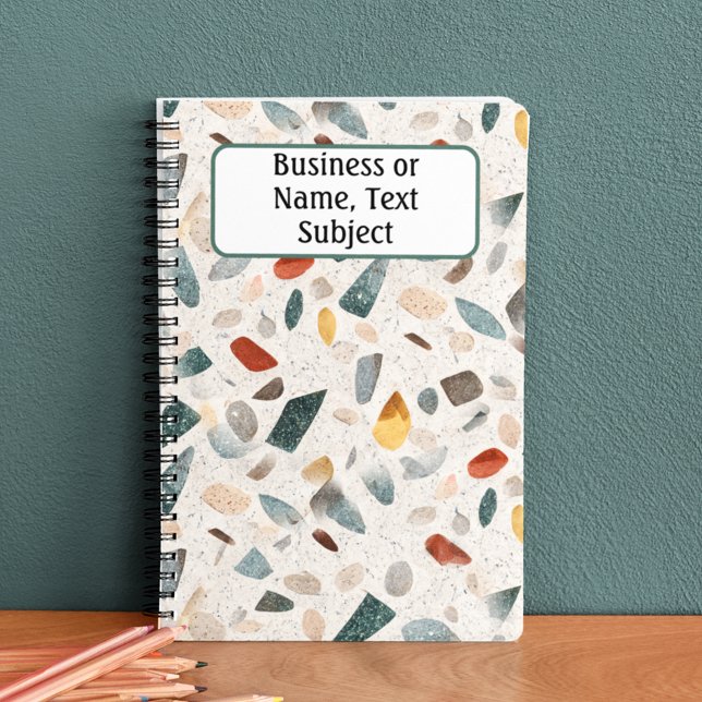 Cuaderno Regalo de profesores Grandes Chips Patrón Terrazzo (Subido por el creador)