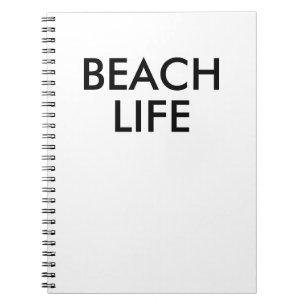 Cuaderno Regalo de protección de la vida en la playa