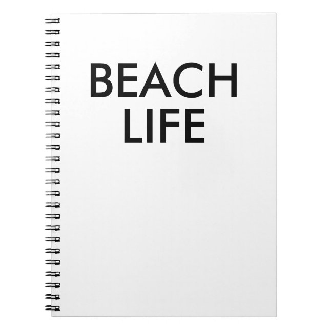 Cuaderno Regalo de protección de la vida en la playa (Frente)