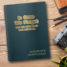 Cuaderno Regalo de recuerdo para pareja recién casada Por s