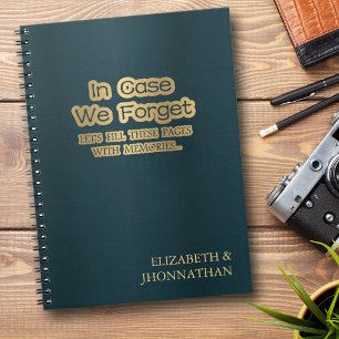Cuaderno Regalo de recuerdo para pareja recién casada Por s