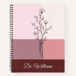 Cuaderno Regalo de Rosa Polvorienta Estética para Mujeres y