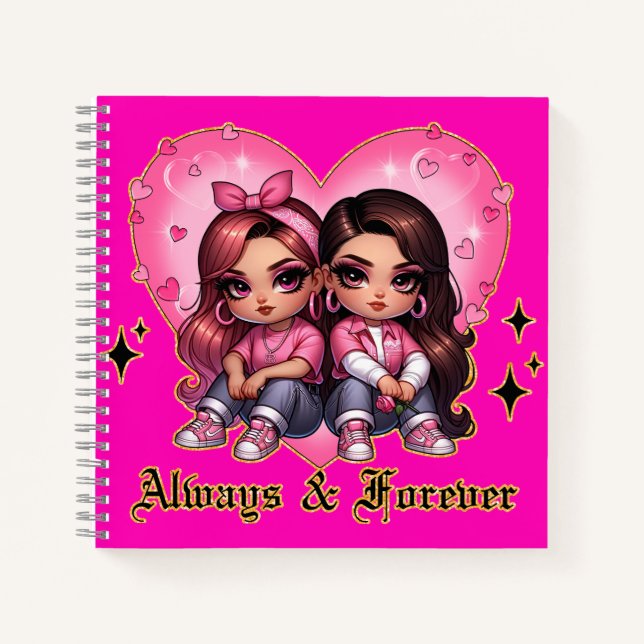 Cuaderno Regalo de siempre y para los mejores amigos chicas (Anverso)