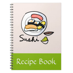 Cuaderno Regalo de un libro de recetas de comida japonesa s