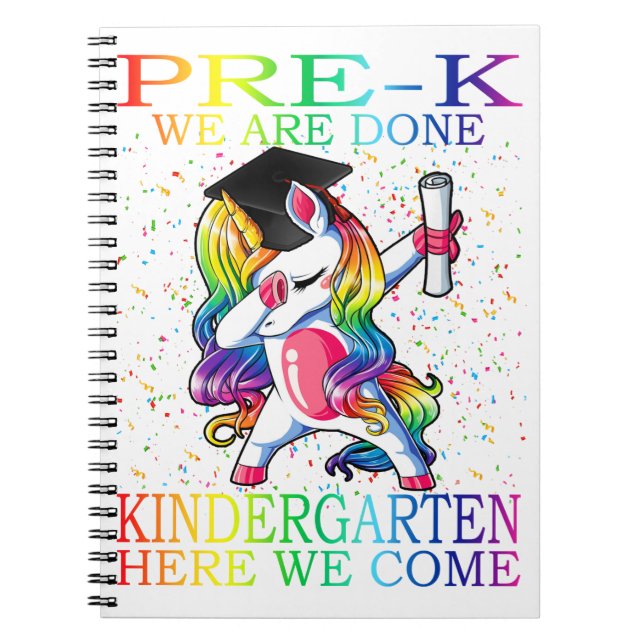 Cuaderno Regalo de unicornio mágico para chicas de pregradu (Frente)