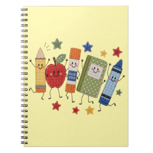 Cuaderno Regalo de útiles escolares de vuelta al cole con p