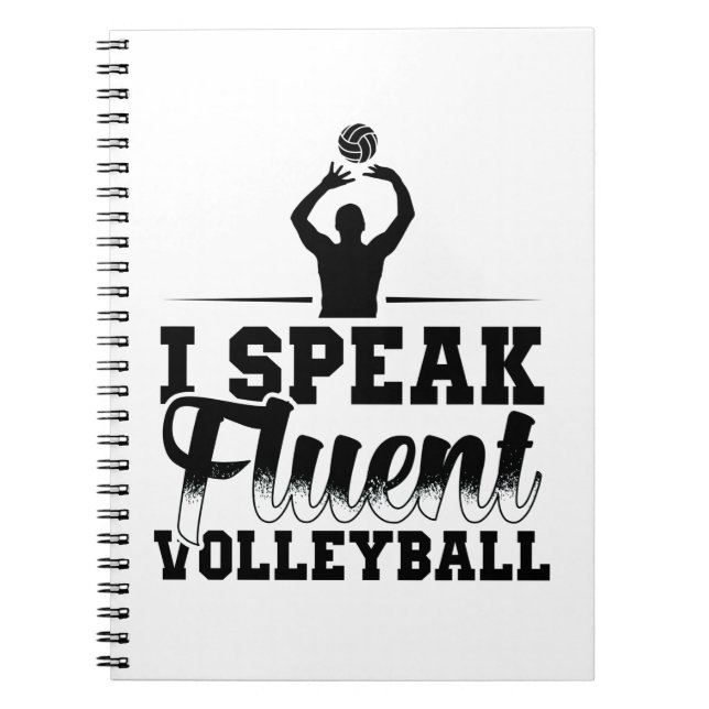 Cuaderno Regalo de voleibol para jugadores y entrenadores (Frente)